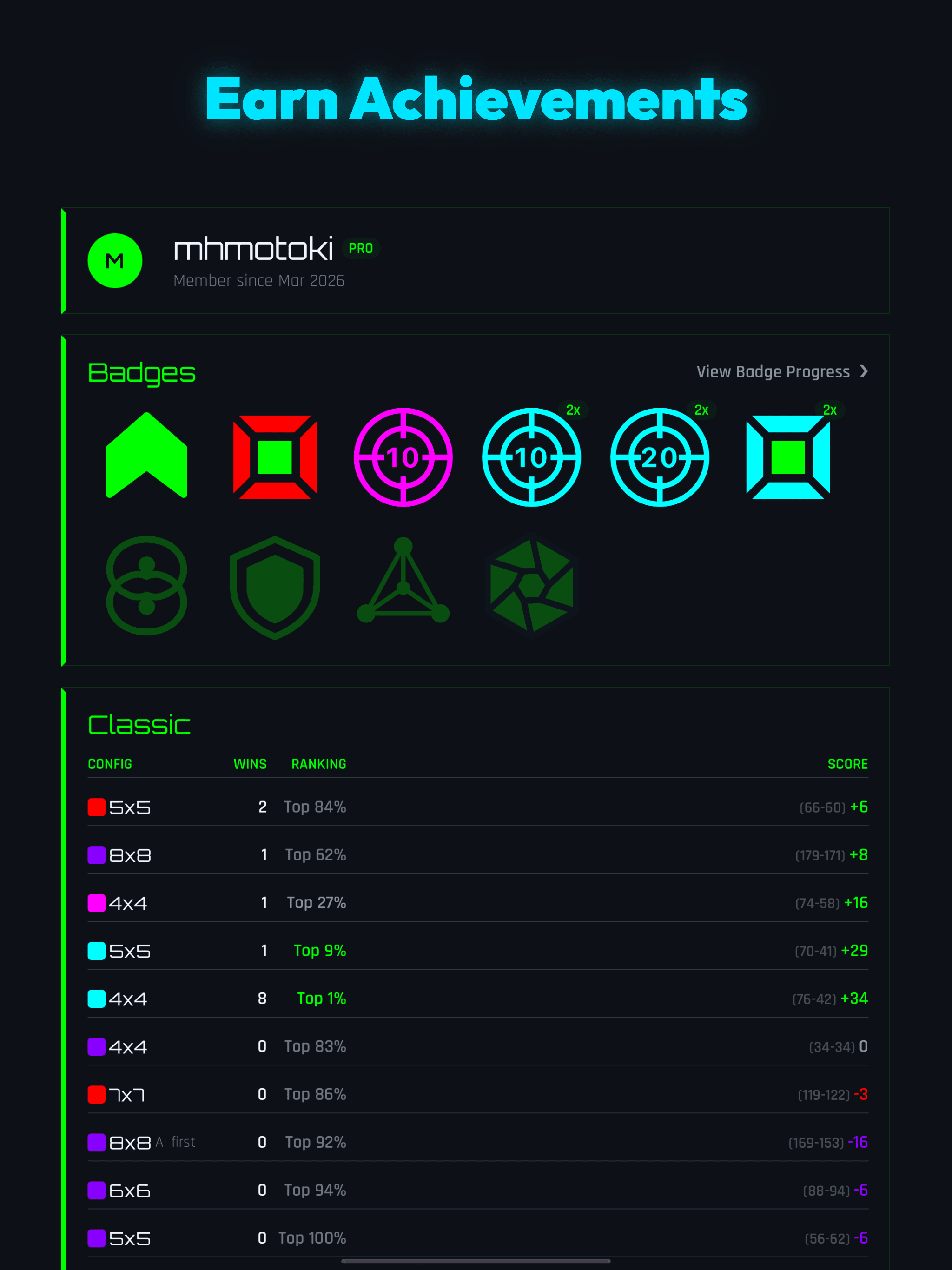 Earn Achievements on iPad